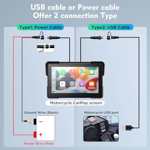 Fuyuadas 7-Inch IP69K Motorcycle GPS