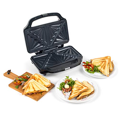 ® EK2017SP-VDE Tiefe Füllung Groß Toaster-Sandwich mit europäischem Stecker Antihaftplatten, 900 W, Cool Touch-Griff Und Rutschfeste Füße In