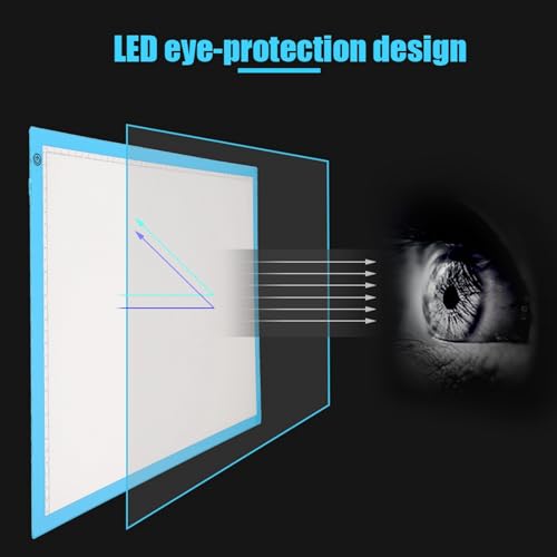 Tablero de Luz LED A3 Almohadilla de Seguimiento Regulable con Control de Brillo 5