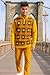 STACY ADAMS Men’s Sweater Retro Traditional Impression Design (5XL, Gold)