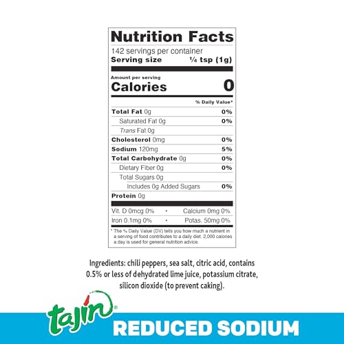 Tajin MG-QQ-M1496 Clásico Reduced Sodium Seasoning 5 Oz  thumb #2