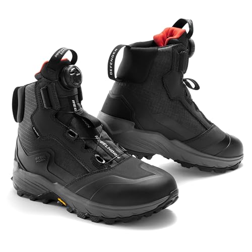 Botte de Motard REBELHORN Mixte Defender Boots chaussure securite moto cheville cuir
