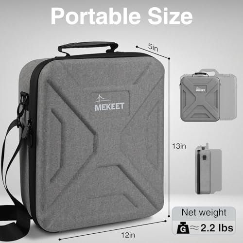 Image of Starlink Mini Case - Ultra-Light Portable Storage for Starlink Mini Dish & Accessories, Shockproof & Splash-Resistant, Dual Carry Options, Ideal for Travel, Camping, RV Adventure (Grey)