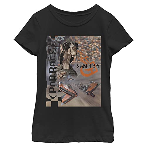T-shirt Star Wars Sebulba Pod noir avec impression poster premium