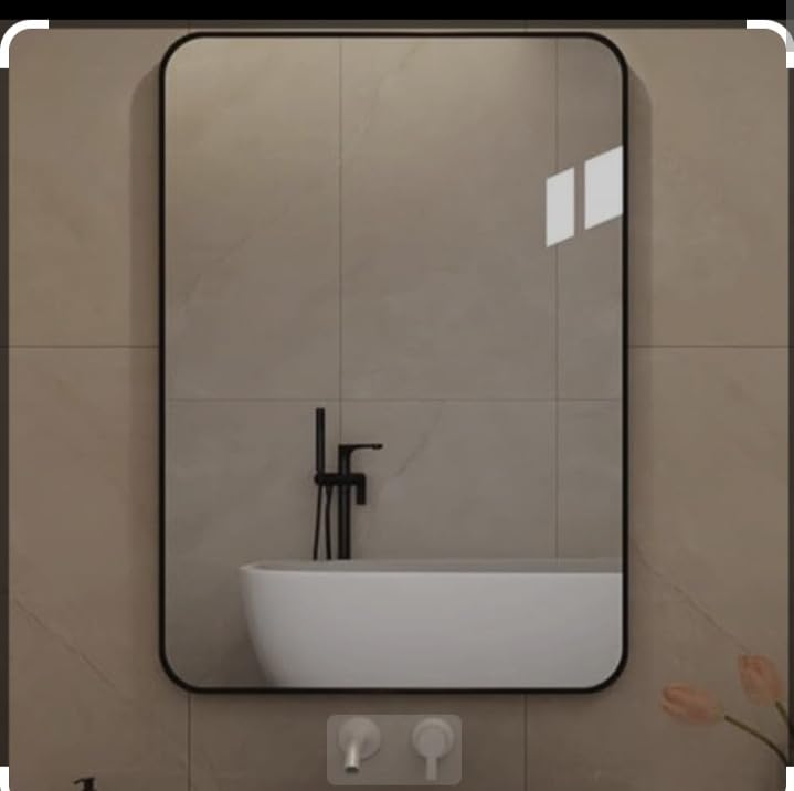 Minimalist 12x18 Frameless Wall Mirror – Crisp Polished Edges – Great for Bathroom, Bedroom, or Entry – Clean Design for Contemporary and Space-Conscious Interiors-picture-34
