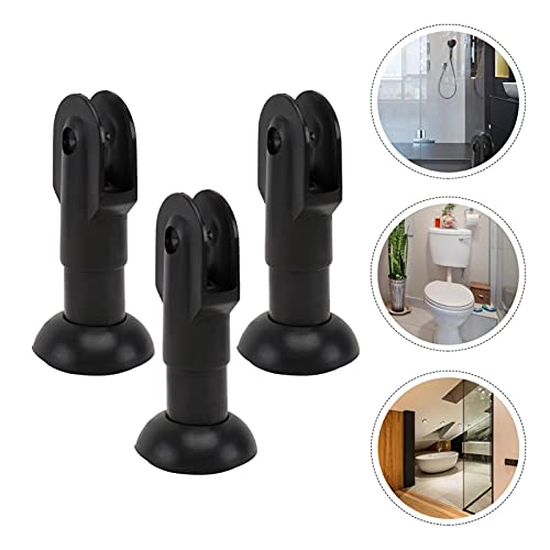 DOITOOL Toilet Partition Support Feet 3Pcs Durable Plastic Restroom Cubicle Fittings with Thickened Structure for Stable Load Bearing 6.5 X 2.8 X 2.8 Inch - Image 2