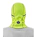 Ergodyne N-Ferno 6823 Balaclava Ski Mask, Wind-Resistant Face Mask, Hinged Design to Wear as Neck Gaiter, High Visibility Lime