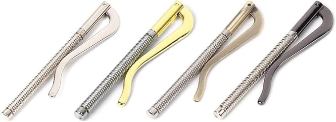 1Pcs Black Spring Metal Money Clip, Metal Bifold Money Clip, Purse Credit Card Holder, Card Holder Spring Clip Durable DIY Tool, Wallet Clamp Replacement Parts3