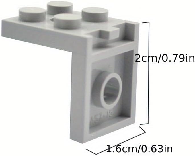 Display Stand for Mini Figure, 100 Piece Classic Trans-Clear Bracket Plate Bulk, Compatible with Lego Parts and Pieces