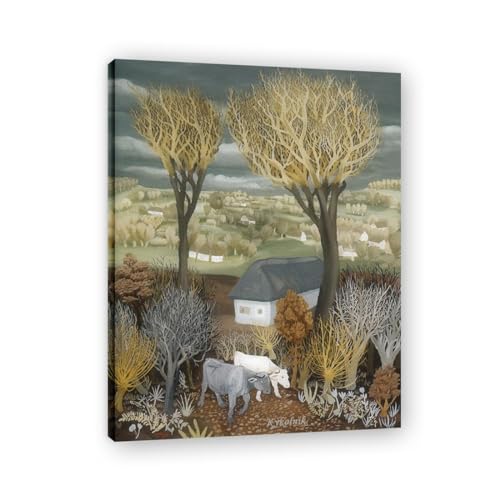 Tableau Ivan Generalic pour sublimer un grand mur vide de salon