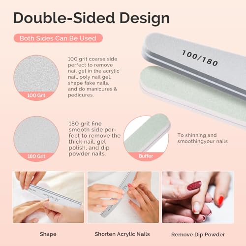 Image of MelodySusie 14PCS Manicure Tools Kit Nail Care Kit with Nail File,Cuticle Trimmer and Pusher,Mini Sandpaper,Nail Brush and Rose Cuticle Oil 25ML