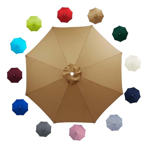 Toile de parasol de jardin de 3 m pour ombrager vos repas de terrasse de mi-saison