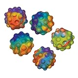 Raymond Geddes Everlasting Pop N Ball Stress Ball Fidget Toy Set (Pack of 12), Multi (72035)