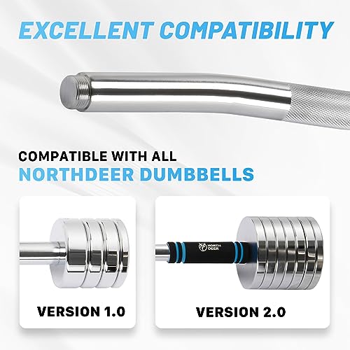 Northdeer EZ Curl Bar, Curling Barbell Bar, Non-Slip Weight Lifting Bar, 93cm, 4.6kg - Image 5