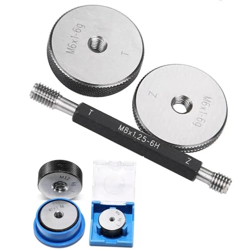 2 Pcs/Set M14 M16 M18 M20 M22 M24*3 * 2 * 1.5 * 1 * 0.5 Thread Ring Gage Gauge Go-Nogo 6G Measure(M14X1.0) miniatura 2