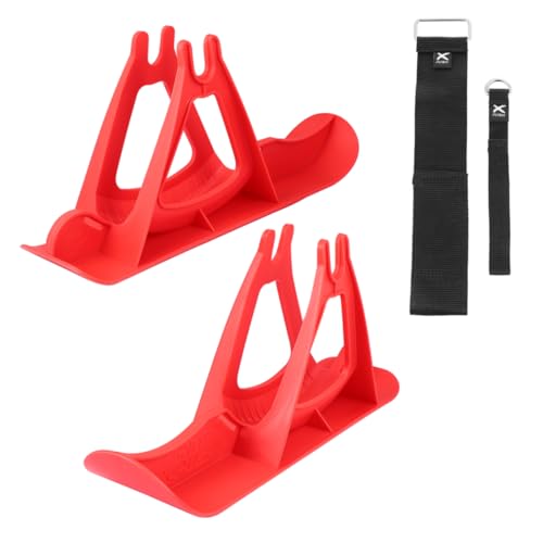 UPKOCH 1 Juego De Tabla De Esquí Esquís De Invierno Tabla De Esquí Bicicleta Patinete De Esquí Kit De Trineo De Nieve Patinete De Nieve De Plástico Rojo