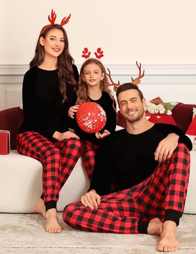SWOMOG Family Christmas Pjs Matching Sets Christmas Pajamas for Family Xmas Jammies Set Christmas Holiday Sleepwear3