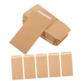 Gadpiparty 100 Stück Kleine Braune Kraftpapier samenumschläge mit Selbstklebendem Verschluss für Saatgut Münzen Geldscheine und Kleine Aufbewahrungsschätze
