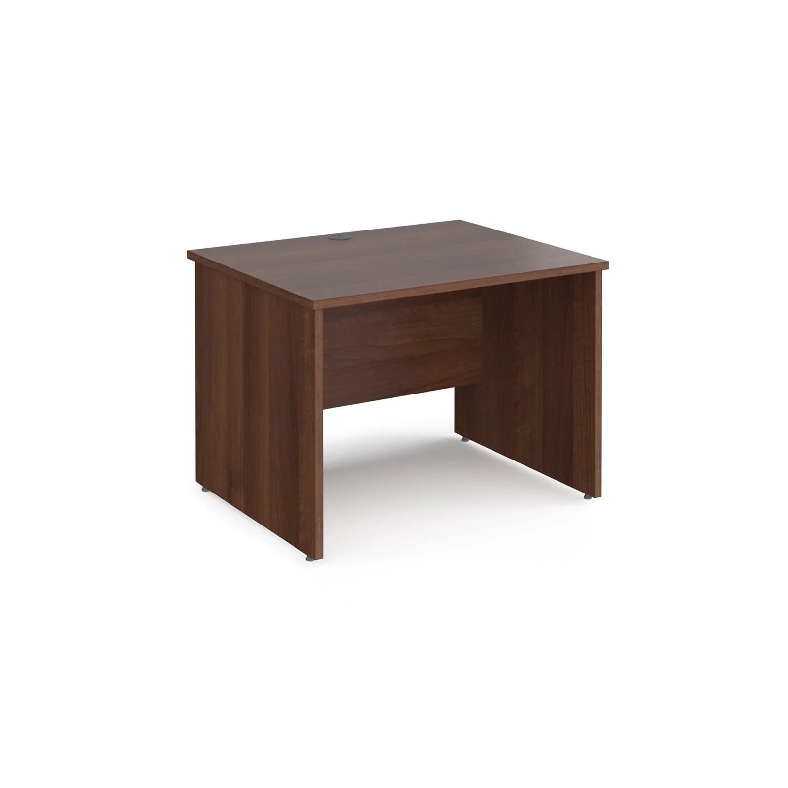 DAMS Maestro 25 Rectangle Desk 800 Mm Deep With Panel End Leg, Walnut, 100 Cm
