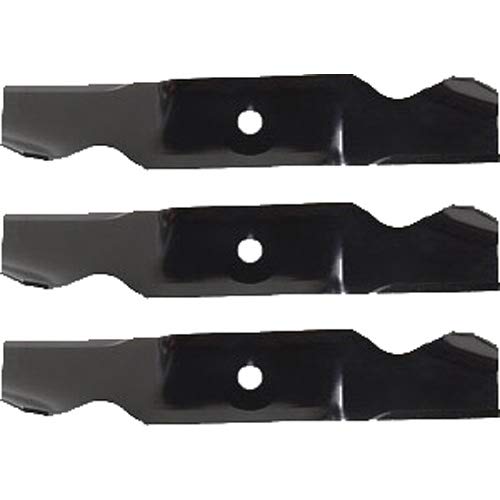Paquete de 3 cuchillas de repuesto para cortacésped XHT para Mtd/Cub Cadet/White 742-3011 | 16.25 pulgadas x 3 pulgadas / 0.75 pulgadas agujero