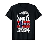 Angel Tour Norwegen 2024 Angelteam Karpfen Angelausflug T-Shirt