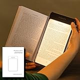AwesomePré PLUS ブックライト, LED読書ライト, USB充電式, ウォーム・クールトーン選択可能, コードレス, 携帯に便利, book light (warm LED)