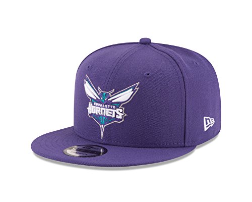 New Era NBA Charlotte Hornets Adult Men NBA 9Fifty Team Color Basic Snapback Cap,OSFA,Purple