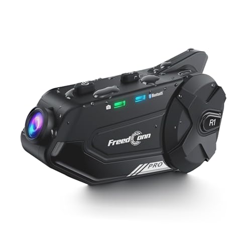 Intercomunicador FreedConn R1 Pro para casco con cámara 2K y Bluetooth 5.0