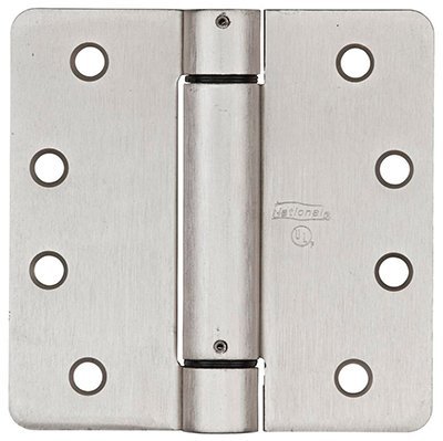 V522 4â€ Spring Hinges 1/pk - Satin Nickel