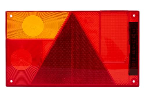 Aspöck Cabochon de feu arrière Multipoint I gauche 240x140mm à cinq fonctions avec feu de position stop antibrouillard clignotant et réflecteur pour...