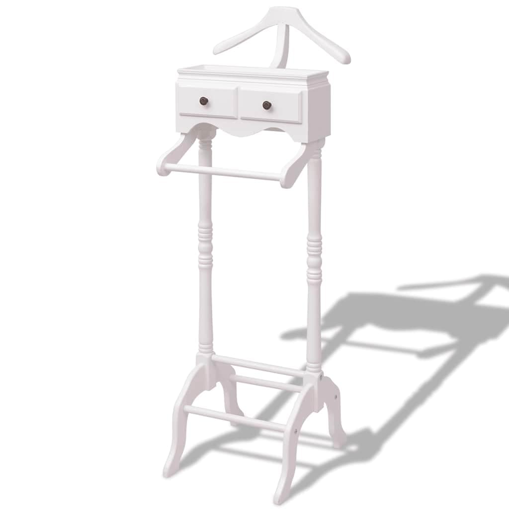 Portant à vêtements avec armoire blanc penderie de rangement de costumes