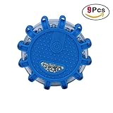 ♥ Nuestra luz de advertencia LED está hecha de ABS y plástico semi duro e imán respetuoso con el medio ambiente. Es resistente a la lluvia, inastillable, a prueba de aplastamiento, así como aplicable a la emergencia del maletero del coche o emergencia de la bicicleta de la motocicleta.