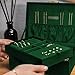 Benevolence LA 2 Layer Jewelry Box for Women, Large Velvet Jewelry Organizer with Decorative Lock, Removable Jewelry Tray, Earrings, Bracelets, Rings and Necklace Storage Box - Emerald