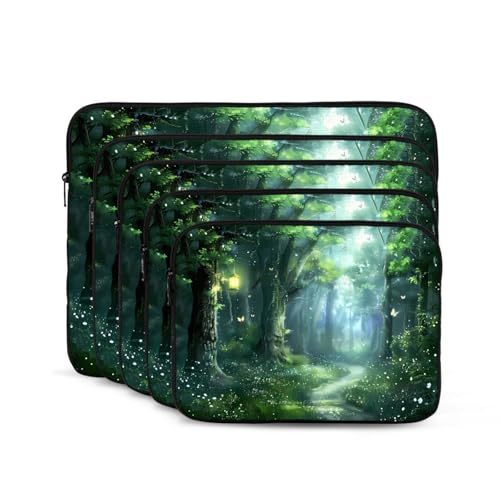 Forest Glowing Creature Laptop Sleeve Case 17 Inch Suitable For Notebook Computer Tablet Traveling Carrying Simple Case2