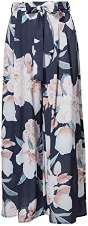 Swmmer Liket Casual Wide Leg Pants 2018 Summer Beach Trousers For Women Long Pant,L/8,Gray