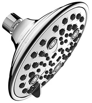 Marcoware ABS 6-inch Overhead Shower, Multi -6 Mode Spray, Chrome