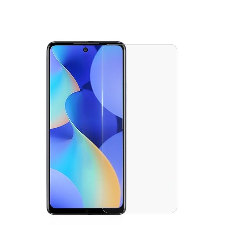 Bai and kaka Tempered Glass Guard 2.5D Curved Edges Screen Protector For Infinix Smart 8 -Transparent (Full Screen Coverage Except Curved Edges)