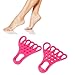 Toe Foot Stretcher, Reduce Soreness Muscle Relaxation Sole Massage Foot Separator Stretcher Prevent Slip for Fitness for Valgus (Rose Red)