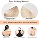 Schulterpolster Silikon, Selbstklebend Schulter Push-Up Pads, Wiederverwendbar und Atmungsaktiv Push-Up Pads Kleber, Anti-Rutsch Schulterpolster Verstärker fur Damen/Männer - 1 Paar (Transparent)