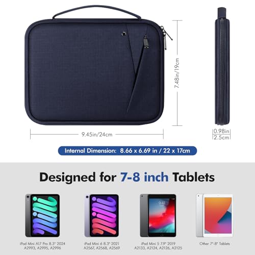 Image of MoKo 7-8 Inch Tablet Sleeve Carrying Case Padded Protective Bag with Handle