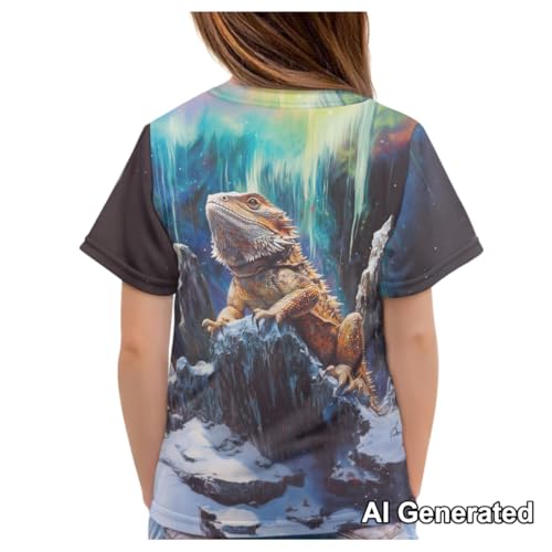 Image of Xhuibop Kids Tshirts Girls Boys 3-16 Years Summer Clothes for Teens Loose Fitting Tops