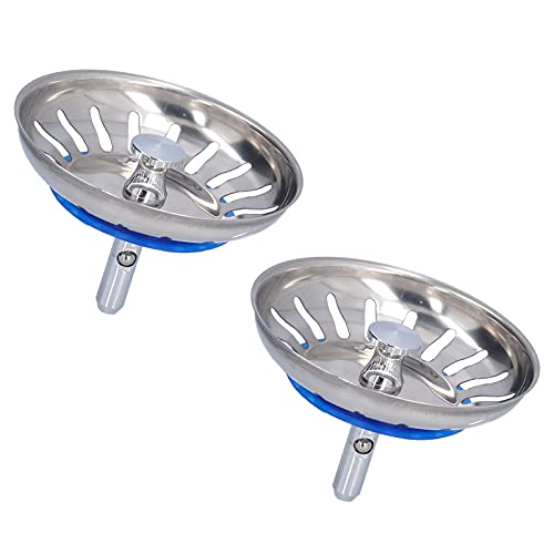 Coladores para fregadero de acero inoxidable 2 piezas miniatura 6