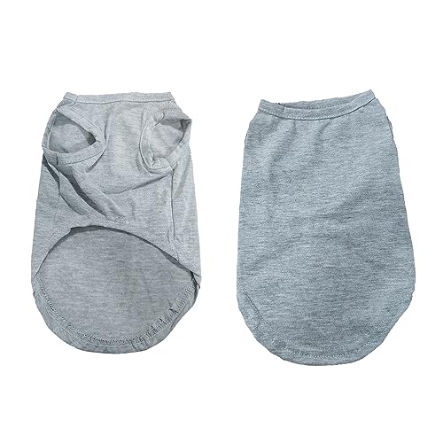 Puppy T-shirt vest, puppy zomer cool vest, huisdieren T-shirt voor de zomer, effen hondent-t-shirts, kleding, hondenhemd voor kleine honden, maat M, geschikt voor honden van 2,5 - 3,5 kg. - Afbeelding 6