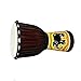 BORIYAM Djembe Drum Professionally Hand Carved, Goatskin Drum Head, From West African Style Tambourine, Bongo, Percussion (Yellow Elephant)