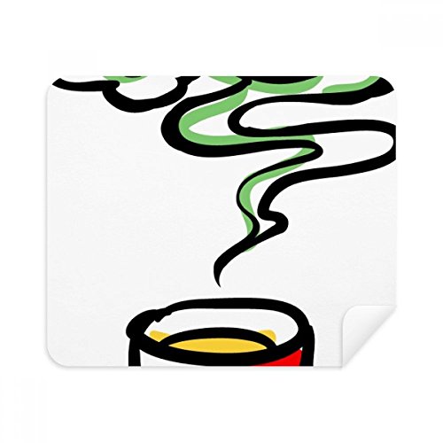 China Chinese Tea Cup Traditional Pattern Cleaning Cloth Screen Cleaner 2pcs Suede Fabric