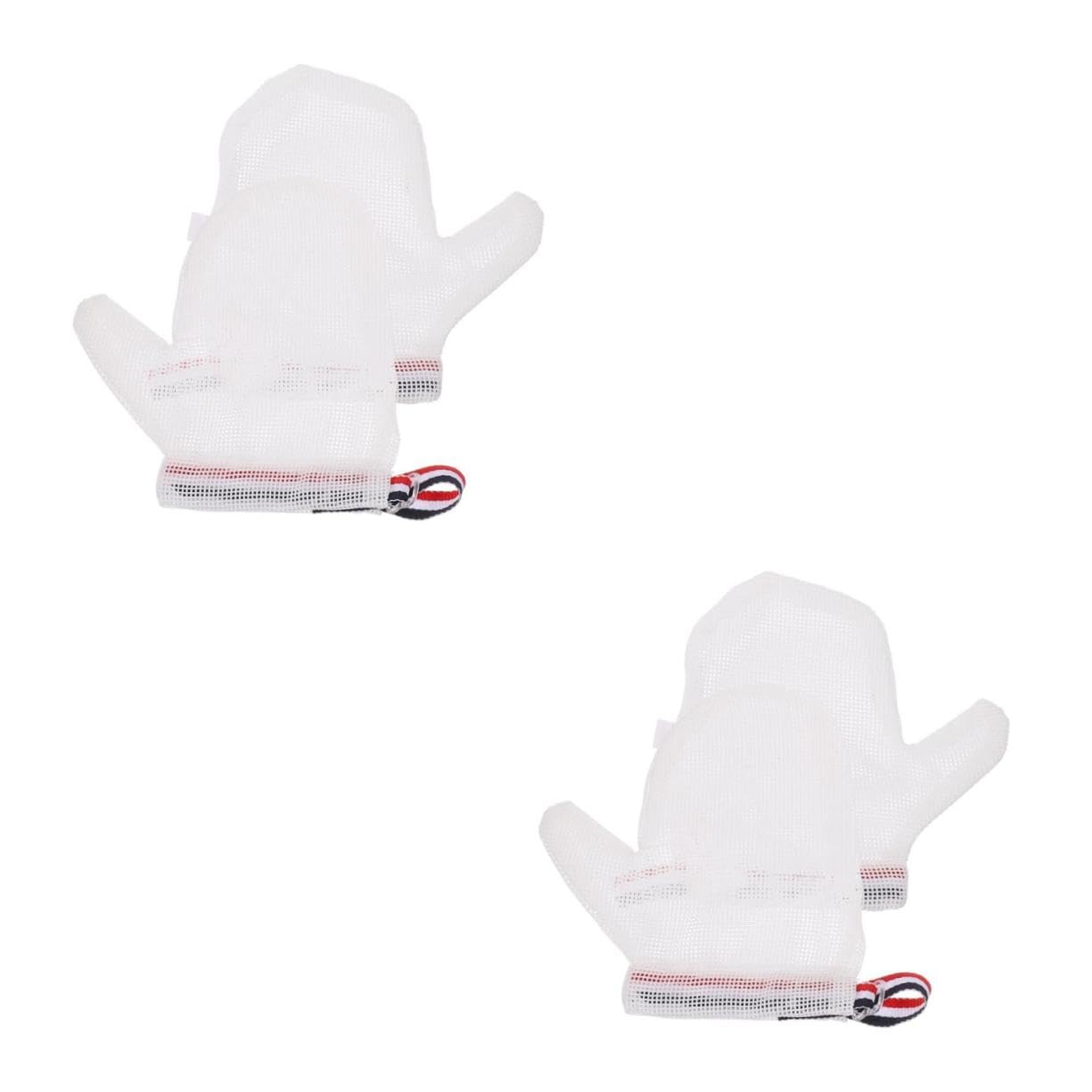 ibasenice 2 Pairs Boys and Girls Anti-Sucking Gloves Baby Stop Thumb Sucking Gloves Comfortable Material 2 Sizes