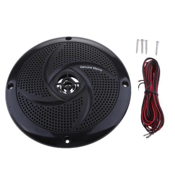 VELURA 2xBlack Waterproof Round Speaker Sound System for Boat Marine Car RV|Motors | Parts & Accessories | Boat Parts | Electronics & Navigation | Radio & Communications-image-14