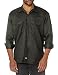 Dickies Men's Long Sleeve Work Shirt, Olive Green, Large