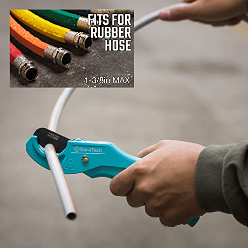 Image of DURATECH PEX Pipe Cutter, Tubing Cutter for 1 /8 inch-1 inch PEX and Rubber Hoses(NOT for PVC Pipe), with PTFE-Coated Sharp Blade, Suitable for Home and Plumbing Repairs (Pack of 2)