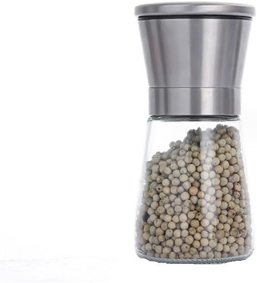 Hand Operated Grinder with Stainless Steel Seasoning Container